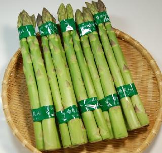 グリ-ンアスパラ 2Lサイズ 5束 (15~20本) 750g位で 3.100円